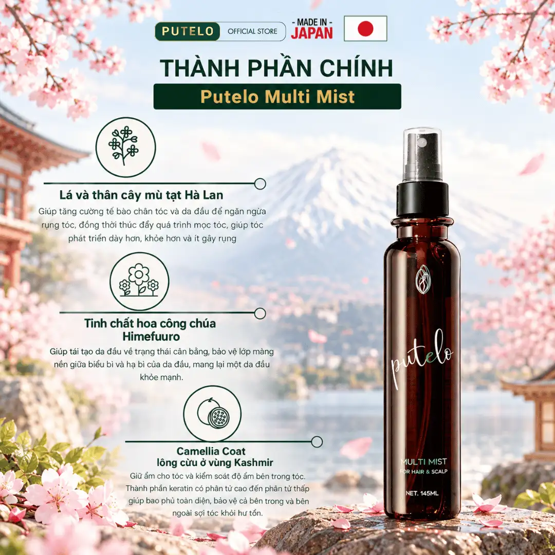 Bộ 3 sản phẩm PUTELO giúp chăm sóc, bảo vệ tóc và hỗ trợ quá trình mọc tóc - Ảnh 7