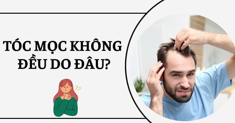 Tóc mọc lưa thưa không đều do đâu? Cách khắc phục hiệu quả