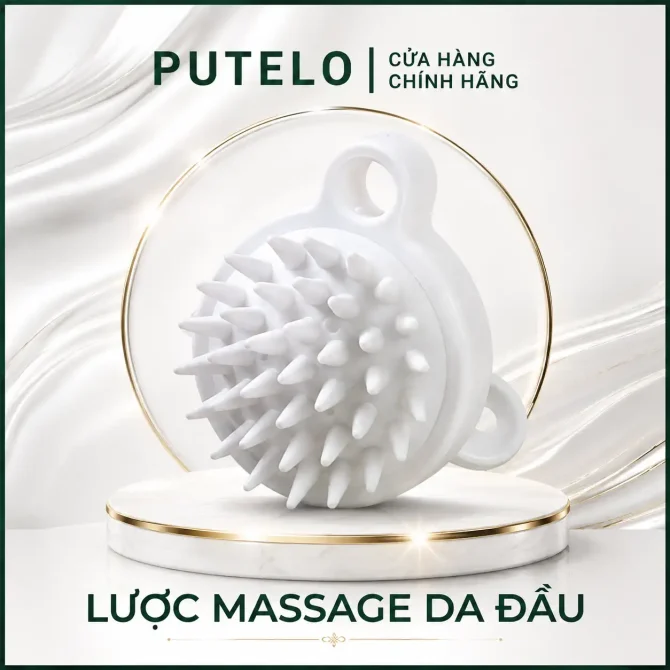 Lược massage tóc và da đầu giúp tăng tuần hoàn máu, nuôi dưỡng nang tóc